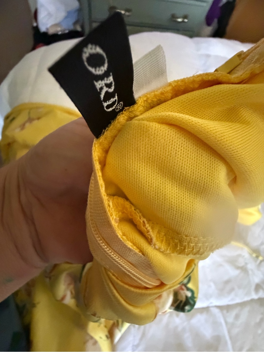 Sunlit Floral Yellow wedding guest Maxi Dress with Plunging V-Neck - Picture 8 of 10